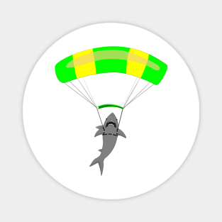 Jump The Shark -Green/Yellow canopy Magnet